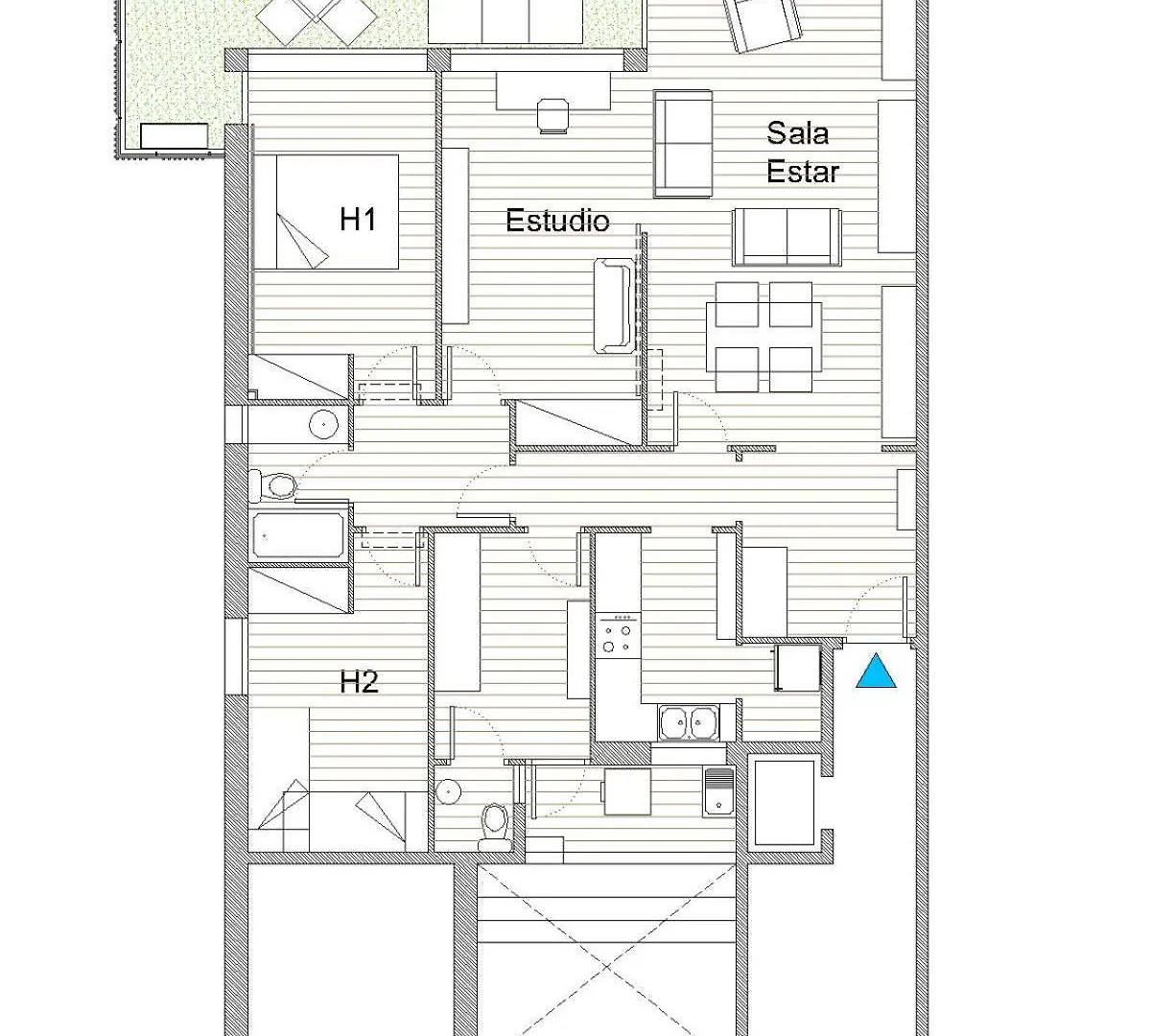 Verd I Blau - Apartament Amb Piscina Таррагона Апартаменты